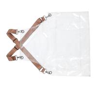 SMASOLO Tablier de Coiffeur Transparent Tpu Fils pour Femmes Résistant à Huile et Étanche avec Sangle Réglable Protection Professionnelle pour Salon et Cuisine