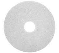 SMASOLO Tampon de Polissage pour Sols 43 CM Blanc Lingette de Nettoyage de Sol pour Polisseuse Industrielle Accessoire de Restauration de Parquet et Carrelage Professionnel Tampon de