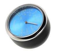 SMASOLO Thermomètre Intérieur Automobile Lumineux Nocturne Horloge Quartz Précise, Affichage Numérique Bleu, Température Tableau de Bord en Temps Réel pour Conduite Sécurisée