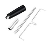 SMASOLO Tige de Mélangeur en Métal pour Machine à Popcorn Professionnelle - Ensemble Complet Tige de Brassage Manchon en Fil de Fer et Poignée Ergonomique - Accessoire Résistant à la