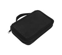 SMASOLO Trousse De Manucure Portable pour Fournitures De Salon, Pochette De Rangement Noire 35 Emplacements, Nail Art Et Accessoires Onglerie, Présent Pratique pour Artistes Ongulaires