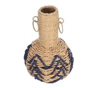 SMASOLO Vase Décoratif Tressé Main Corde Support pour Fleurs Séchées et Artificielles Centre de Table Polyvalent pour Mariage Salon et Décoration Campagne