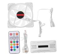SMASOLO Ventilateur PC Rgb Double Anneau avec Éclairage Argb Refroidisseur Boîtier Bruit pour Refroidissement CPU et Jeu