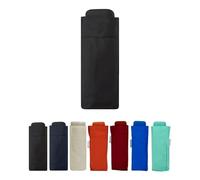 SMATI Mini Parapluie pliant compact en tissu Recyclé, Taille Poche 18cm, Ultra Léger (200g), Manuel, Parapluie de voyage, Parapluie mixte, Couleur NOIR