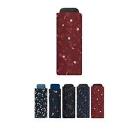 SMATI Mini Parapluie pliant compact - Taille Poche 18cm, résistant au vent, 200g ultra léger, manuel, Parapluie de voyage, Parapluie Femme, Couleur MAGRITTE ROUGE