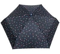 SMATI Mini Parapluie pliant compact - Taille Poche 18cm, résistant au vent, 200g ultra léger, manuel, Parapluie de voyage, Parapluie Femme, Motif TOUR EIFFEL CŒUR ROUGE