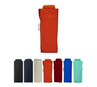 SMATI Mini Parapluie Pliant Compact, Taille Poche (18cm), Ultra Léger (200g.), Parapluie de voyage, Parapluie Femme, Couleur ORANGE
