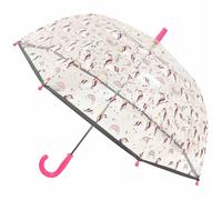 SMATI | Parapluie cloche enfant transparent Licorne - Rose - 71 x 67 cm