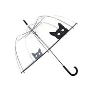 SMATI Parapluie femme cloche/dome transparent- ouverture automatique (Chat)