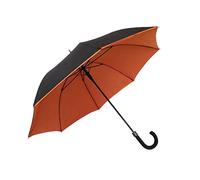 Smati Parapluie long automatique - double toile Noir&Orange - Smati