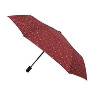 SMATI Parapluie pliant automatique anti tempete solide - excellente résistance au vent (Magritte ROUGE)