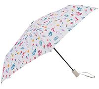 SMATI Parapluie Pliant Automatique - Resistant au vent incassable jusqu'au 87km/h - Compact Voyage - Solide avec 6 Baleines en Fibre (FLEURS)