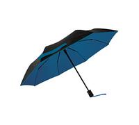 SMATI Parapluie Pliant avec monture entièrement en fibre de verre - Anti UV - anti vent - Compact - ouverture fermeture automatique(Bleu)