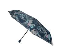 SMATI Parapluie pliant compact ouverture et fermeture automatique 8 baleines en fibre de verre Robuste Diamètre=96cm grand classique Couvercle de protection Parapluie de femme MOTIF FORET