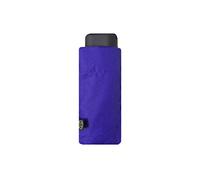 SMATI Parapluie Pliant Ville - Mini Taille Poche 18cm - Design rectangulaire Solide - Résitant au Vent - Baleines en Aluminium et Fibre de Verre - Couleur Unie(Bleu)