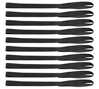 smatime 10 Pcs Sangle d'Arrimage Noir Attache Souple à Boucle Moto Nylon Sangles de Serrage Ceintures Arrimage à Cliquet Robuste Courroies de Tension pour Motos Bicyclette Voiture Scooter, 46x2,5cm