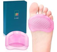 SMATIS Lot de 4 coussinets métatarsiens pour femme, coussinets de talon pour métatarsalgie, névrome, morton, neurome, atrophie, sensation de brûlure, soulage la douleur (rose)