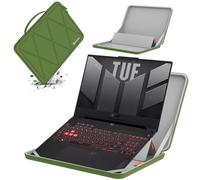 Smatree MS86 Housse Rigide en EVA pour Ordinateur Portable avec Support Compatible avec 16 Pouces ASUS V16 V3607,ROG Zephyrus M16,ROG Flow X16 2023/2022,15,6 Pouces ASUS TUF Gaming A15 2024/2023,Vert