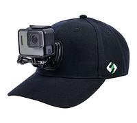 Smatree SmaHat H1 Casquette de Baseball en Laine avec Boucle à déclenchement Rapide pour GoPro 5 Session Hero 13/12/11/10/9/8/7/6/5/4/3+/3/2/1 (57-59 cm)