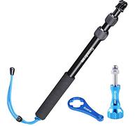 Smatree SmaPole S1 Télescopique Perche pour GoPro Hero 2018, Hero 12/11/10/9/8/7/6/5/4/3+/3/2/1/Session/Osmo Action /Insta360Caméra(15,8"-40,5")