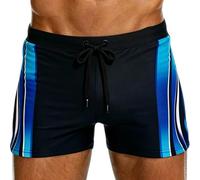 Smatstyle Maillot de Bain Homme Short de Bain Schage Rapide Doublure Boxer Slip de Bain Homme Piscine de Plage avec Réglable Cordon de Serrage Doublure de Compression pour Natation Plonge