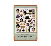 SMAZDFXX Affiche de film « Un genre du cinéma de Bong Joon Ho » - Cadre en bois à suspendre, décoration murale vintage en métal pour cuisine, jardin, salle de bain, ferme, maison, 20 x 30 cm