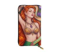 SMAZDFXX Ancient Greece Women Girl Medusa Snake Art Leather Wallet Personalized Handbag for Women Birthday Anniversary Valentines Gift 4.13 x 7.48 inches