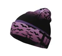 SMAZDFXX Bonnet Unisexe Chauve-Souris Volante, Bonnet d'hiver tricoté Multicolore