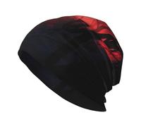 SMAZDFXX Bonnets en Maille imprimés « Panthères de Chasse », Couvre-Chefs élégants à Double épaisseur, Parfaits pour Les Voyages, la randonnée ou Les activités de Plein air. Noir