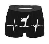 SMAZDFXX Boxer imprimé pour Homme, Motif karaté, Battement de cœur