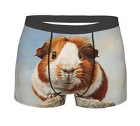 SMAZDFXX Boxers pour Hommes à Motif Cochon d'Inde, Doux, Respirants, Extensibles et Confortables.