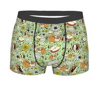 SMAZDFXX Boxers pour Hommes à Motif Cochon d'Inde, Doux, Respirants, Extensibles et Confortables.
