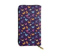 SMAZDFXX Butterfly & Star Leather Wallet Personalized Handbag for Women Birthday Anniversary Valentines Gift 4.13 x 7.48 inches