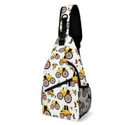 SMAZDFXX Cadeaux pour chauffeurs routiers : Sac bandoulière unisexe grande capacité pour le vélo et la course à pied. Idéal pour hommes et femmes.