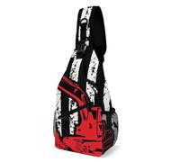 SMAZDFXX Cadeaux pour chauffeurs routiers : Sac bandoulière unisexe grande capacité pour le vélo et la course à pied. Idéal pour hommes et femmes.