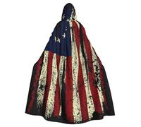 SMAZDFXX Cape à capuche de la Garde nationale de l'armée pour femmes, hommes et adultes, pleine longueur pour costumes d'Halloween et de cosplay