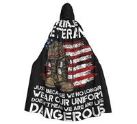 SMAZDFXX Cape à capuche de la Garde nationale de l'armée pour femmes, hommes et adultes, pleine longueur pour costumes d'Halloween et de cosplay