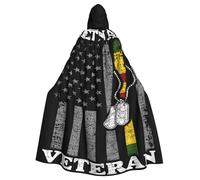 SMAZDFXX Cape à capuche de la Garde nationale de l'armée pour femmes, hommes et adultes, pleine longueur pour costumes d'Halloween et de cosplay