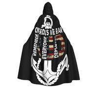 SMAZDFXX Cape à capuche pour papa de l'armée, longueur complète, pour femmes, hommes et adultes, pour Halloween, cosplay