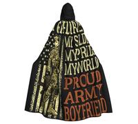 SMAZDFXX Cape à capuche pour papa de l'armée, longueur complète, pour femmes, hommes et adultes, pour Halloween, cosplay