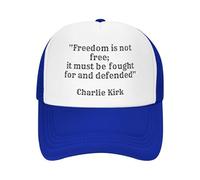 SMAZDFXX Charlie Kirk La liberté est Gratuite, Elle Doit être défendue et combattue Casquette de Baseball Unisexe pour Hommes et Femme