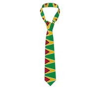 SMAZDFXX Cravate ajustable imprimée drapeau de la Guyane pour homme, motif drapeau de la Hongrie, idéale pour un mariage, une fête ou au quotidien.