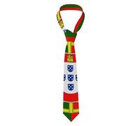 SMAZDFXX Cravate drapeau portugais, durable et facile d'entretien, douce et confortable, conception de boucle anti-flottante