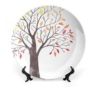 SMAZDFXX Décoration en céramique en forme de bois de cerf, crâne de cerf avec grandes cornes, squelette d'élan, ornement, assiette décorative, accessoire pour dîner, fêtes, mariage