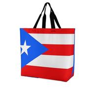 SMAZDFXX Design-16 Sac à provisions réutilisable drapeau de Porto Rico, léger et grande capacité, sac bandoulière pour femmes et hommes