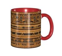 SMAZDFXX Ensemble de tasses en céramique imprimées pour le bureau et la maison, convenant au café américain, au thé chaud et au café glacé.