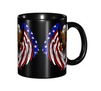 SMAZDFXX Ensemble de tasses en céramique imprimées pour le bureau et la maison, convenant au café américain, au thé chaud et au café glacé.