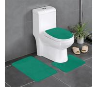 SMAZDFXX Ensemble de Trois pièces de Tapis de Bain antidérapant à séchage Rapide, Motif Vert Malachite. Tapis de Douche et de Bain Durable, à séchage Rapide et antidérapant.