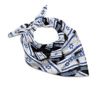 SMAZDFXX Foulard bandana drapeau d'Israël pour femme, carré coloré, léger, pour sacs à main, bourses