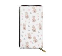 SMAZDFXX Geometric Rose Gold Marble Pine Leather Wallet Personalized Handbag for Women Birthday Anniversary Valentines Gift 4.13 x 7.48 inches